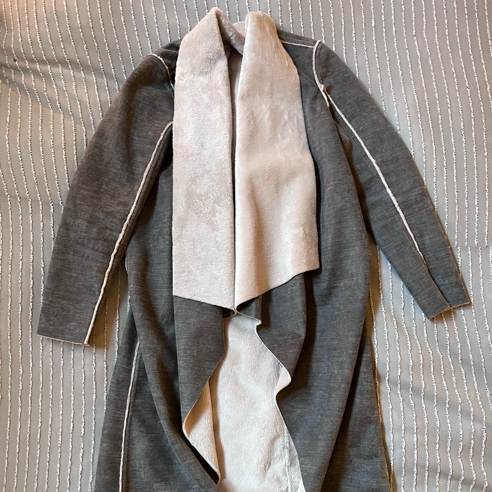 Grey fur jacket